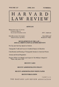 Title: Harvard Law Review: Volume 127, Number 6 - April 2014, Author: Harvard Law Review