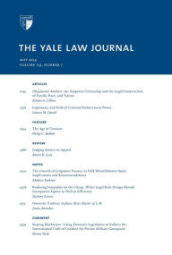 Title: Yale Law Journal: Volume 123, Number 7 - May 2014, Author: Yale Law Journal