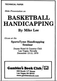 Title: Basketball Handicapping, Author: Mike Lee