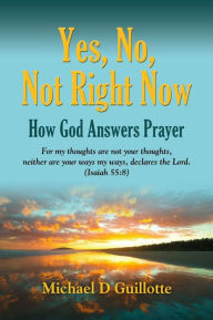 Title: YES, NO, NOT RIGHT NOW: How God Answers Prayer, Author: Michael D. Guillotte