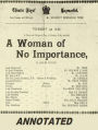 A Woman of No Importance (Annotated)