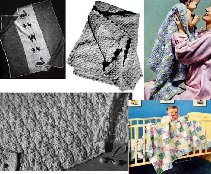 Crocheting Patterns for Vintage, Beautiful Baby Blankets by Unknown