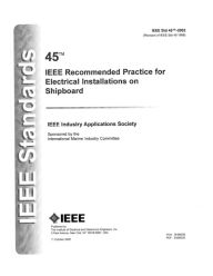 Title: IEEE 45: Recommended Practice for Electrical Installations on Shipboard, Author: Institute of Electrical and Electronics Engineers