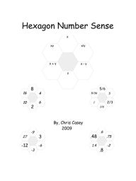 Title: Hexagon Number Sense, Author: Christopher Casey