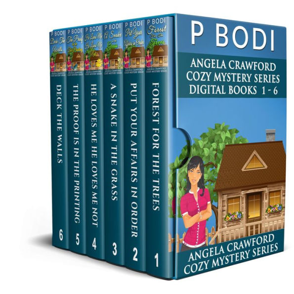 Angela Crawford Series Books 1-6 (Angela Crawford Cozy Mystery Series)