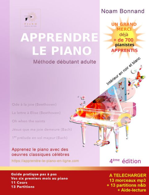 Apprendre le Piano Méthode Débutant Adulte (couleur) by Noam