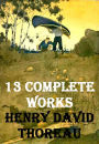 13 Works of Henry David Thoreau