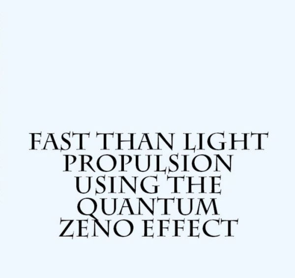 Faster than Light Using the Quantum Zeno Effect