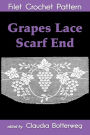Grapes Lace Scarf End Filet Crochet Pattern