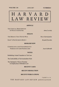 Title: Harvard Law Review: Volume 130, Number 8 - June 2017, Author: Harvard Law Review