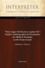 Their Anger Did Increase Against Me: Nephis Autobiographical Permutation of a Biblical Wordplay on the Name Joseph