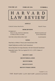 Title: Harvard Law Review: Volume 129, Number 4 - February 2016, Author: Harvard Law Review