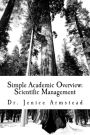Simple Academic Overview: Scientific Management
