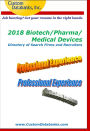 2018 Biotech/Pharma/Medical Devices Directory of Search Firms and Recruiters
