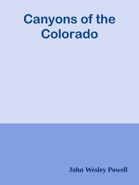 Canyons of the Colorado