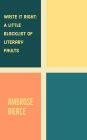 Write It Right: A Little Blacklist of Literary Faults