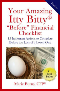 Title: Your Amazing Itty Bitty Before Financial Checklist:, Author: Marie Burns