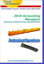 2019 Accounting Managers Directory of Search Firms and Recruiters