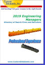 2019 Engineering Managers Directory of Search Firms and Recruiters