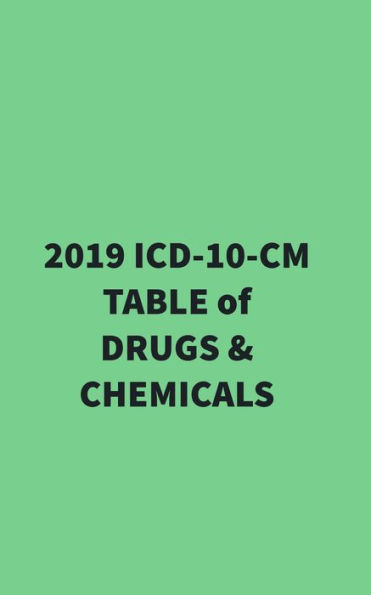 2019 ICD-10-CM TABLE of DRUGS and CHEMICALS