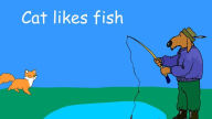 Title: Cat likes fish, Author: Harley Hamilton