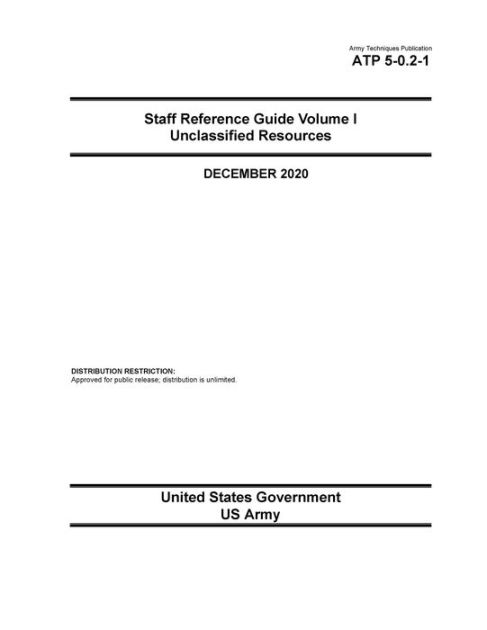 Army Techniques Publication ATP 5-0.2-1 Staff Reference Guide Volume I ...