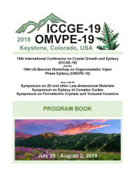 Title: ICCGE-19/OMVPE-19 Program and Abstracts eBook, Author: CTI Meeting Technology