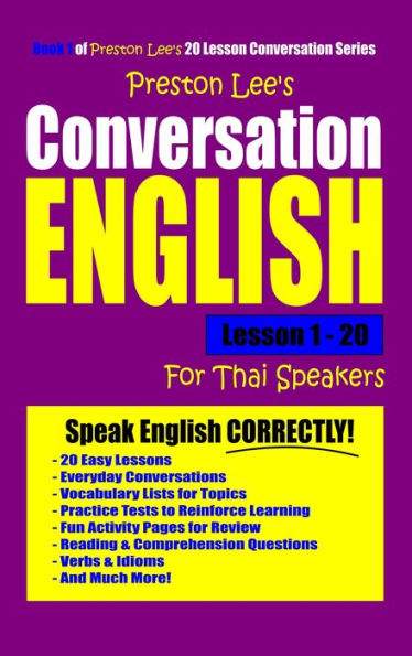 Preston Lee's Conversation English For Thai Speakers Lesson 1: 20