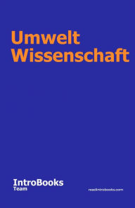 Title: Umwelt Wissenschaft, Author: IntroBooks Team