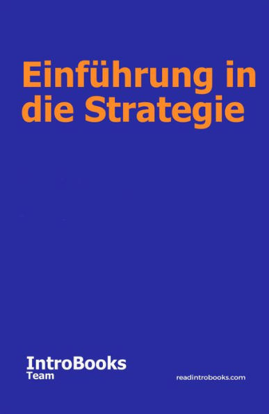 Einführung in die Strategie