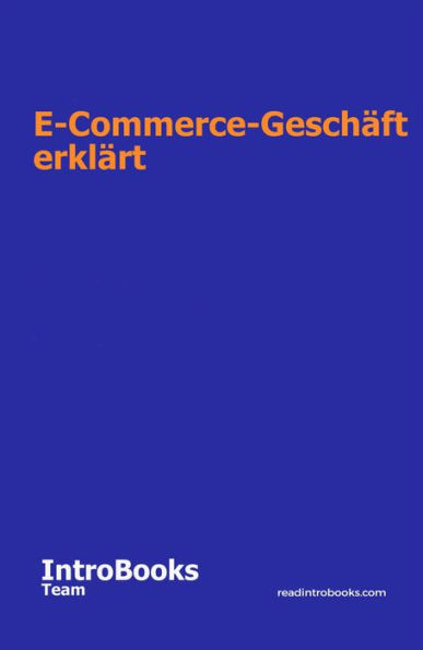 E-Commerce-Geschäft erklärt