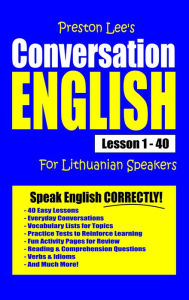 Title: Preston Lee's Conversation English For Lithuanian Speakers Lesson 1: 40, Author: Preston Lee