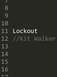 Title: Lockout, Author: Kit Walker