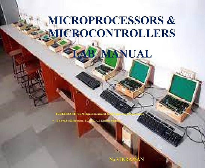 MicroProcessors And Microcontrollers Lab Manual (2023009, #9) By NA ...