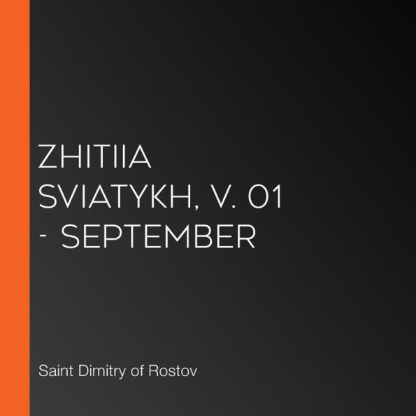 Zhitiia Sviatykh, v. 01 - September