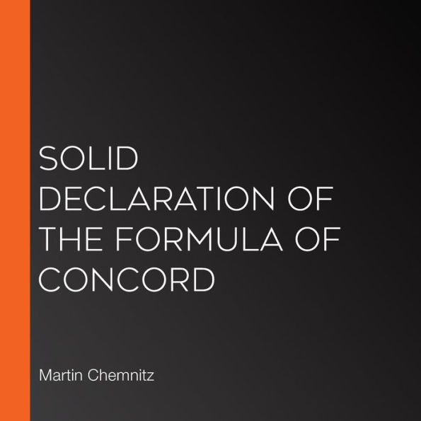 Solid Declaration of the Formula of Concord