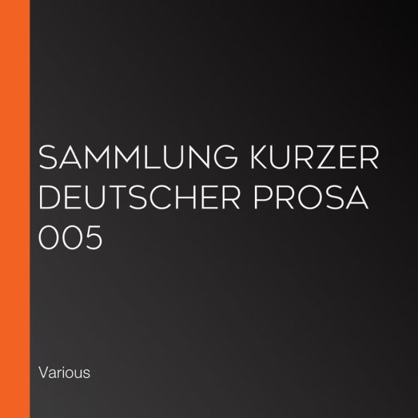 Sammlung kurzer deutscher Prosa 005