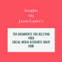 Insights on Jaron Lanier's Ten Arguments for Deleting Your Social Media Accounts Right Now