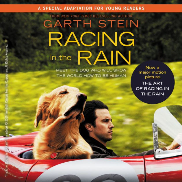 Garth stein racing in the promo rain