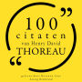 100 citaten van Henry-David Thoreau: Collectie 100 Citaten van