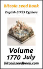 Bitcoin Seed Book English BIP39 Cyphers Volume 1770-July (Bitcoin Seed Book 1770, #7)