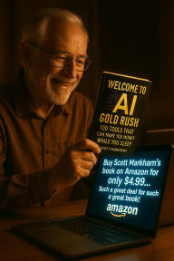 Title: Welcome to the AI Gold Rush: 100 Tools That Can Make You Money While You Sleep, Author: Scott Markham