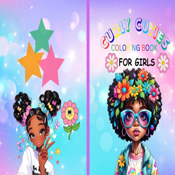 Curly Cuties Coloring Book For Girls