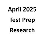 Title: April 2025 Test Prep Research, Author: Mometrix Product Development Team