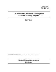 Title: Training Circular TC 3-01.81 Counter-Small Unmanned Aerial System (C-sUAS) Gunnery Program May 2025, Author: United States Government Us Army