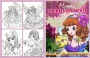 Flower Princess Coloring book: 25 Lovely Illustrations with Beautiful Princesses, Cute Fun Coloring Pages for Girls Ages 4-8, Perfect Gift for Kids
