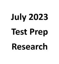 Title: July 2023 Test Prep Research, Author: Mometrix Product Development Team