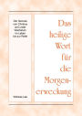 Das heilige Wort für die Morgenerweckung - Der Genuss von Christus und unser Wachstum im Leben bis zur Reife