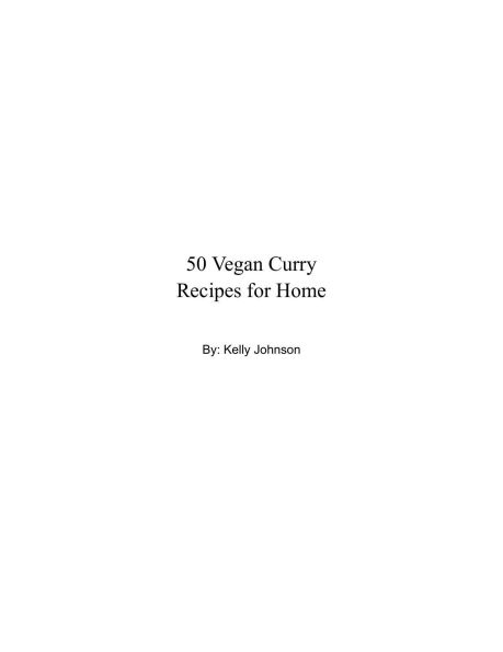 50 Vegan Curry Recipes for Home