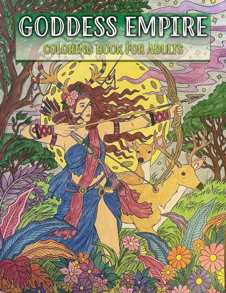 Goddess Empire Coloring Book for Adults, Features 25 Coloring Pages